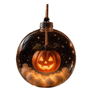 VOPPER Ornaments Halloween Hanging Ball Glowing Plastic Ghost Pendant Ball Funny Transparent Luminous Hanging Ball Halloween Party