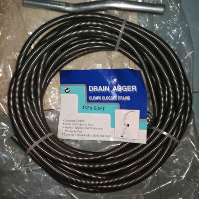 Drain Auger 1/2 X 50 feet for clog free pipes | Lazada PH