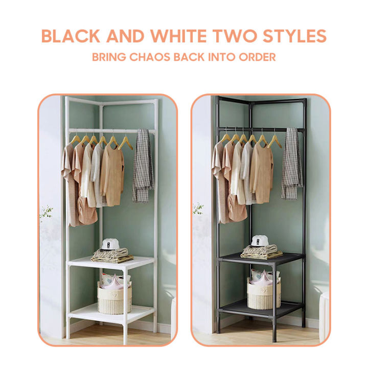 Kocoroo Metal Cabinet Racks Laundry Drying Shelf Coats Cloths Storage 2023  New Discount, Best Quality Hangers, Heavy Duty Coat Corner Racks Laundry - Technical View