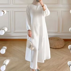 Setelan Wanita Terbaru 2023 AILA SET CRINKLE Setelan Wanita Ootd Hijab Dapat Baju Atasan Dan Celana Bawahan