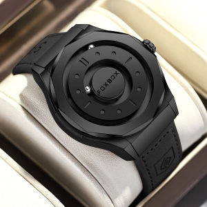 LIGE x Foxbox Magnetic men watch fashion waterproof sports watch + box