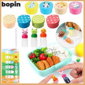 Bopin การ์ตูนซอสขวดมินิสัตว์เพื่อนซอสถั่วเหลืองกล่องซอสมะเขือเทศ