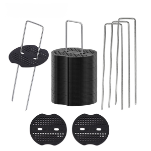 ทนทาน ตะปูพื้นสวน ตะปูพื้นสนามหญ้า ตารางคงที่ แรงเสียดทาน ความมั่นคงในระยะยาว ป้องกันวัชพืช ตะปูพื้นรูปตัวยูผ้ากันหญ้า ตะปูพื้นชุบสังกะสี กันฝุ่น คงที่