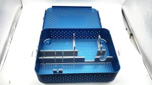 KITA Aluminum Sterilization Tray Case for Electric drill and Saw Autoclavable Sterilization case Orthopedic Surgical Instrument