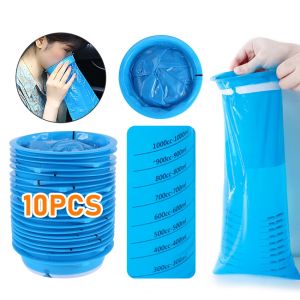 10Pcs Disposable Vomit Bags Sealable Emesis Bags For Travelling Car Airplane Nausea Motion Sickness