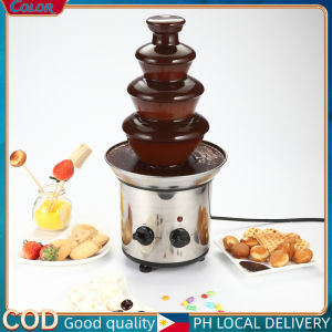 Chocolate Fountain Machine Baking Hotel Buffet Small Four-Tier DIY Chocolate Waterfall Melting Sauce Machine