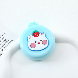 Sisir + Kaca Make Up Travel - Sisir Saku Dengan Cermin Imut Lucu A001 - DEMURAH