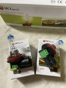 COMBO 10 bóng đèn H11 siêu sáng. Bóng pha HCL đầu xanh. Điện 12v và 2v4