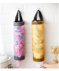 Kitchen Garbage Bag Storage Hanging Bag Wall-Mounted Convenient Round Bag Sorting Sundries Storage Bag (READY STOCK)