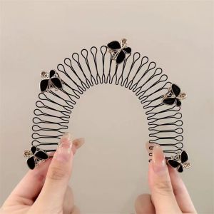 Seeko Invisible Broken Hair Clip Roll Curved Inserted Comb Women Broken Hair Sorting Hairpins