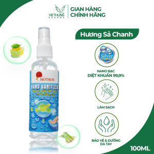 Nước Rửa Tay Khô Dạng Xịt HotSun Xịt Rửa Tay Nano Bạc Giúp Diệt Khuẩn Tối Đa Không Gây Khô Da Chai Xịt 100 Ml