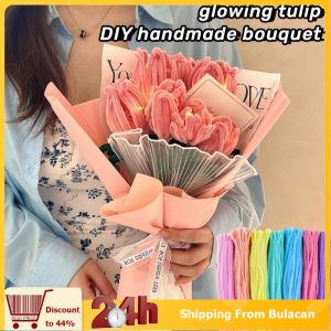100Pcs DIY Multicolour Fuzzy Wire Twisted Stick Craft Flower Children Handmade DIY Strip