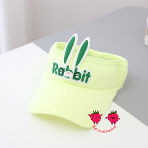 Topi Golf Rajut Anak perempuan Motif Rabbit Sport Senam Zumba Jogging Topi Pantai Korea Fashion