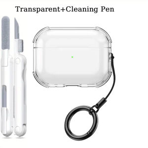 กรณีปลอกสําหรับ AirPods 1 2 3 Pro2 กรณีปลอก Gen 2 3 2nd 3rd Gen2 Gen3 กันกระแทกใสสี่มุม Enforcement พวงกุญแจสีสันสดใส