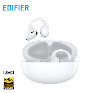 EDIFIER LolliClip Open-Ear Wireless Earbuds Bluetooth 5.4 Earphones with 13mm Dynamic Drivers ANC Spatial Sound with Head-Tracking Hi-Res Audio Certified Health Monitoring 39H Playtime