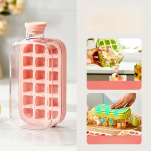 Two-In-One Ice Cube Mold Press Release Leak-Proof Ice Maker Mold Ice Container For Home Kitchen Party Cool Drinks