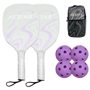[SG Store][SG stock Fast Shipping]KESIKA Pickle-Ball Balls Set of 2 and Sports Rackets 4 Pickleballs Paddle Pickleball Racquet Accessory with BN6H TUJG IPDQ