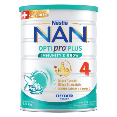 Sữa bột chính hãng Nestle NAN Optipro Plus 4 6x1500g cho trẻ trên 2 tuổi