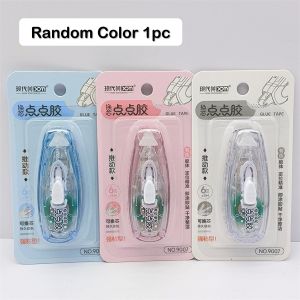 ezstationery Ready Stock Mini Glue Tape Roller 6mm x 6m Dotted Glue Tape Double Side Tape Glue Student Office Stationery