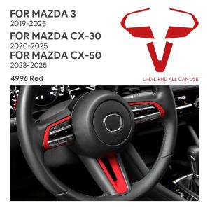 For Mazda 3 CX-30 CX-50 Suede Central Control Instrument Panel Air Outlet Decorative Frame Sticker Interior Accessories