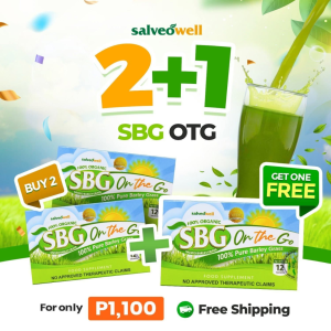 Salveo Barley Grass On-The-Go 2+1 FREE – Organic Salveo Miracle Grass Powder Sachets | Detox Energy Immune Boost