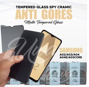 TEMPERED GLASS SAMSUNG A02 A02S A04 A04S A04E A03 A03S A03 CORE ANTI GORES SPY CRAMIC ANTI PECAH