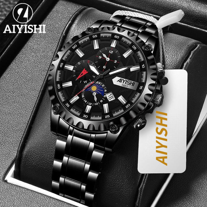 AIYISHI Men's Watch Official Genuine Waterproof Watch for Men's