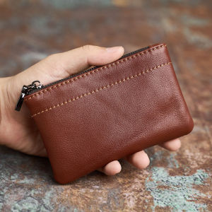 Fashion Short Wallet Purse High Qualty Genuine Cowhide Slim Card Clip Zipper Coin Pouch Cute Key Bag Multifunction Card Holder NASVA