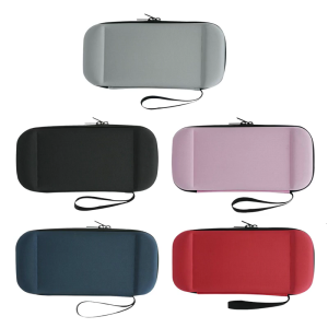 Game Console EVA Bag Scratchproof Storage Box for 2 Protector Case with Slot & Pocket Travel Carrying Pouch