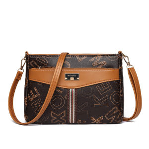 Korean Bag For Women Sling Bag Elegant 2025 Style Leather Shoulder Bags Large capacity multi-zipper compartment mommy bag