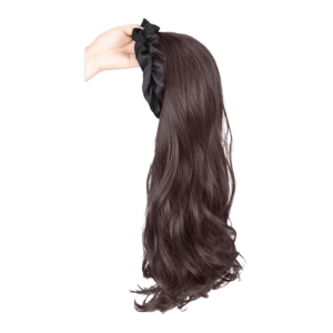 OMQAIO Hair Hoop Synthetic Cloud Headband Wigs Korean Style Hairpieces Long Wavy Curly Hair Hair Accessories Hair Extension Half Headband Wig Women