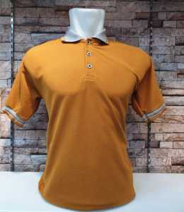 Kaos kerah pendek FO KOMBINASI - Mustard No 19 / Kaos kerah polos FO Kombinasi Lengan Pendek / polo shirt lengan pendek / Kaos polo katun Premium / KERAH KOMBINASI - Kuning Kunyit | Kuning Kenari Kombinasi
