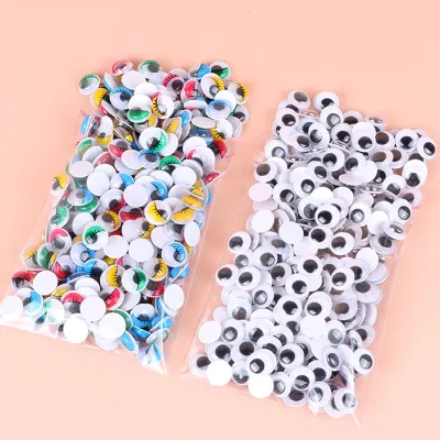 100pcs/200pcs Self-adhesive Googly Wiggle Eyes for DIY Scrapbooking Crafts Projects DIY Dolls Accessories Eyes Handmade Toys WY
