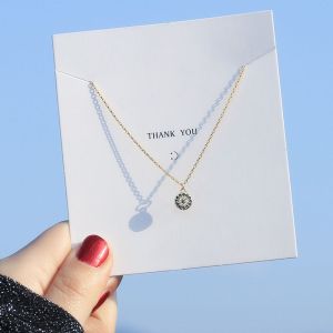 GENENIC Hợp kim Kim khí Thời trang Chuỗi Thổ nhĩ kỳ  dây chuyền Pha lê Màu vàng hồng / màu bạc Phụ kiện Chuỗi hạt Trang sức Choker