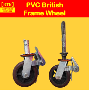 RTK PVC British Frame Wheel 6inch 6inch screw