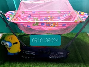 ชุดเปลเด็ก(ขาเปล+ผ้าเปล+กระเป๋า)เปลมีมุ้ง      ส่งฟรี