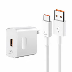 【Damaged replacement】 Original 66W 6A super fast charger For Huawei Xiaomi 120w fast charging type-c cable charging head wireless charger universal travel charger