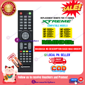 XTREME TV Remote for PLUS (+) SERIES MF-3200+ MF-4000+ MF-5000+ MF-5500+ MF-6000+ MF-6500+ MF-5550c