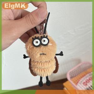 ElgMK 1 3pcs dễ thương gián búp bê keychain sáng tạo thú nhồi bông Keyring trường Túi Mặt dây chuyền Ba lô treo trang trí đáng yêu Quà Tặng