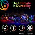 LZD Brightz WheelBrightz LED Bike Wheel Light – Pack of 1 Tire Light –Bike Wheel Lights Front and Back for Night Riding – Powered Bike Lights - Bicycle LED Spoke Light Decoration Accessories. 