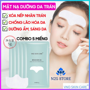 [XÓA NẾP NHĂN] Combo 5 Miếng Mặt Nạ Dưỡng Da Vùng Trán Vno Chiết Xuất Nha Đam Rau Sam Collagen Thủy Phân - Giúp Xóa Nếp Nhăn Chống Lão Hóa Da Dưỡng Ẩm Sáng Da