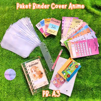 [12 Ziplock] Paket Binder Nabung Kalender 12 Ziplock tempat uang | Binder Keuangan Murah