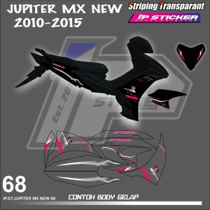 JUPITER MX 135 NEW (COD) STIKER STRIPING MOTOR YAMAHA JUPITER MX NEW - STIKER LIST GRAFIK SIMPLE WARNA VARIASI DESAIN RACING HOLOGRAM DAN TRANSPARAN BISA COD KODE 68