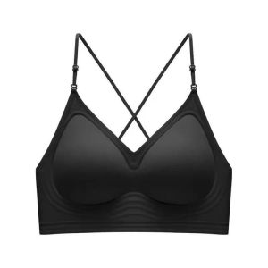 Bubblerie Invisible Seamless Multiway Backless Bra Nude Skin Tone Thin Strap U-Back Push Up Bra Size S - XL