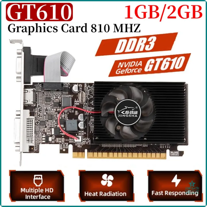 [op062] GT610 1/2GB Video Card PCIE X16 2.0 NVIDIA GeForce GT 610 DDR3 ...