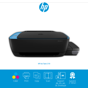 TERLARIS Printer HP Ink Tank 319 Printer HP Ink Tank 315 All in One Inktank HP 319 infus Pabrik Print Scan Copy Print Foto Multifungsi Color GRATIS PAKING BUBLEWRAB