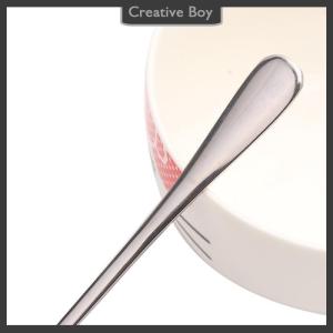 [Creative] Long Handled Stainless Steel Coffee Spoon Ice Cream Dessert Tea Spoon For Picnic Kitchen Accessories Spoon Coffee Bean