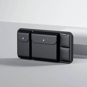Car Sun Visor Organizer Multi-Functional Card Holder Storage Bag Car Accessories Sunglasses Storage Drivers License Package Bill Card Clip Storage Bag