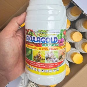 Xông hơi mạnh AKULAGOLD 260EW 450ml sâu vẽ bùa rệp sáp bọ trĩ nhện đỏ ruồi vàng Rầy nâu sâu cuốn lá sâu đục thân bọ nhảy Bọ trĩ bọ phấn rầy xanh