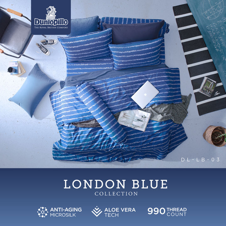 Dunlopillo  +    990   London  Blue  | Lazada.co.th